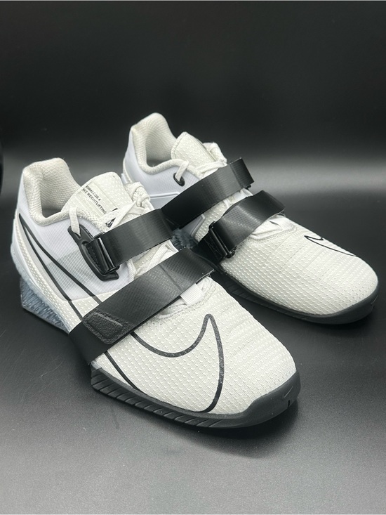 Nike Romaleos 4 White Black Weightlifting Shoes SAMPLE CD3463-101 V02 Size 10.5